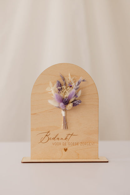 Geschenk | Houten bordje ‘’ halve boog “