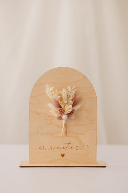 Geschenk | Houten bordje ‘’ halve boog “