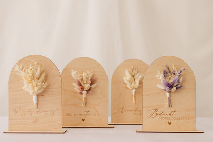 Geschenk | Houten bordje ‘’ halve boog “