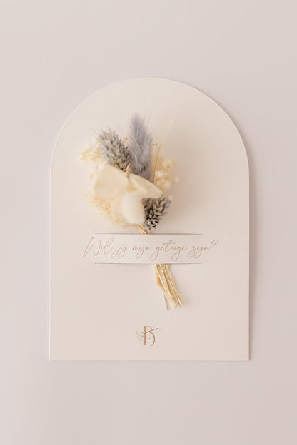 Geschenk | Bloemenkaart ‘’ Wil jij mijn getuige zijn? ‘’