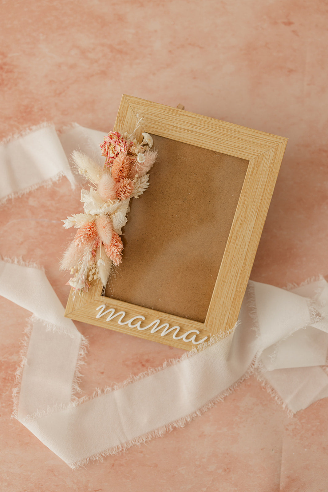 Geschenk | Fotolijst met droogbloemen