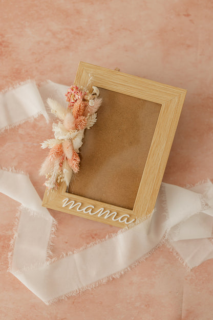 Geschenk | Fotolijst met droogbloemen