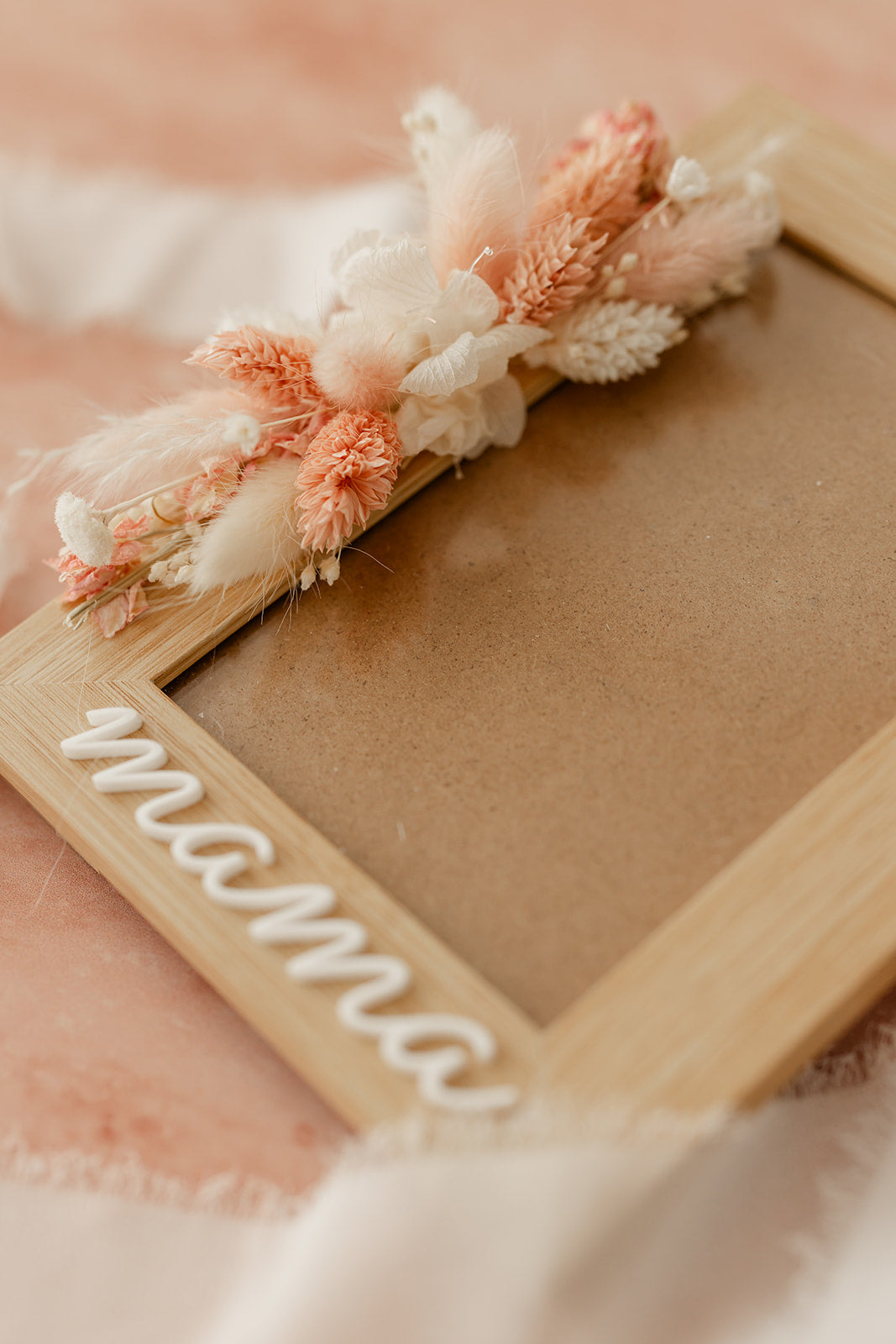 Geschenk | Fotolijst met droogbloemen