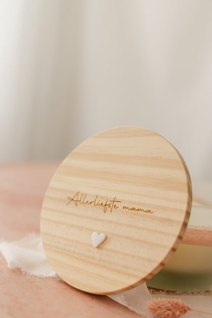 Moederdag | Geurkaars " Allerliefste mama"