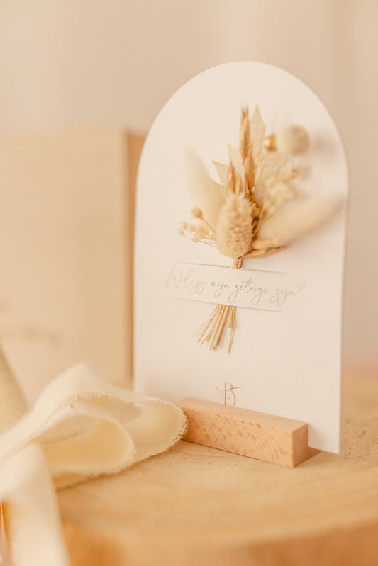 Geschenk | Bloemenkaart ‘’ Wil jij mijn getuige zijn? ‘’