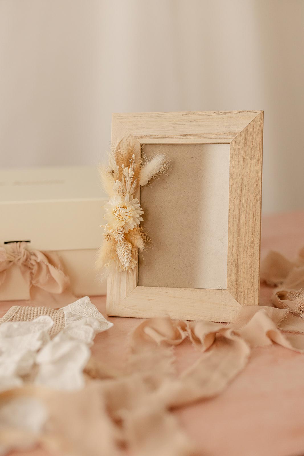 Geschenk | Fotolijst met droogbloemen