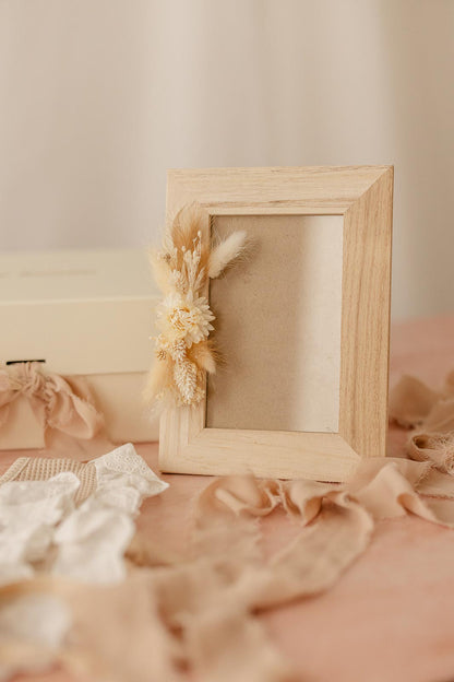 Geschenk | Fotolijst met droogbloemen