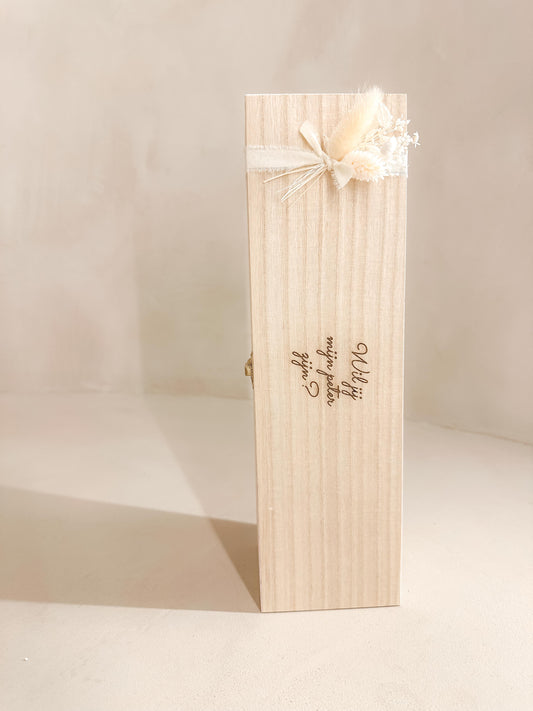 Geschenk | Wijnkist " wil jij mijn peter zijn? "